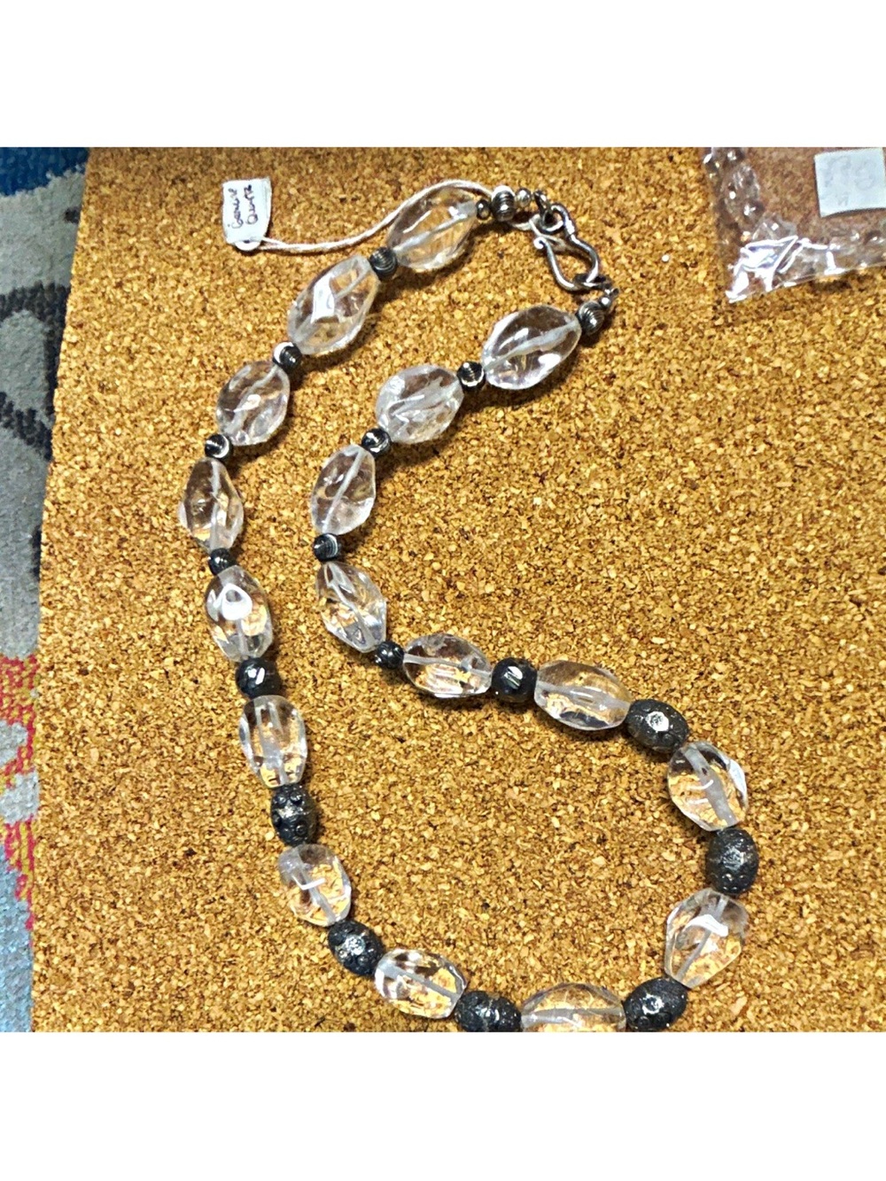 Clear Genuine Quartz Necklace